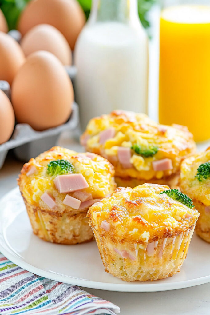 Storing Breakfast Muffins with a Hash Brown Crust