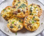 Vegetarian Egg Muffins with Mushroom, Spinach, and Cheese