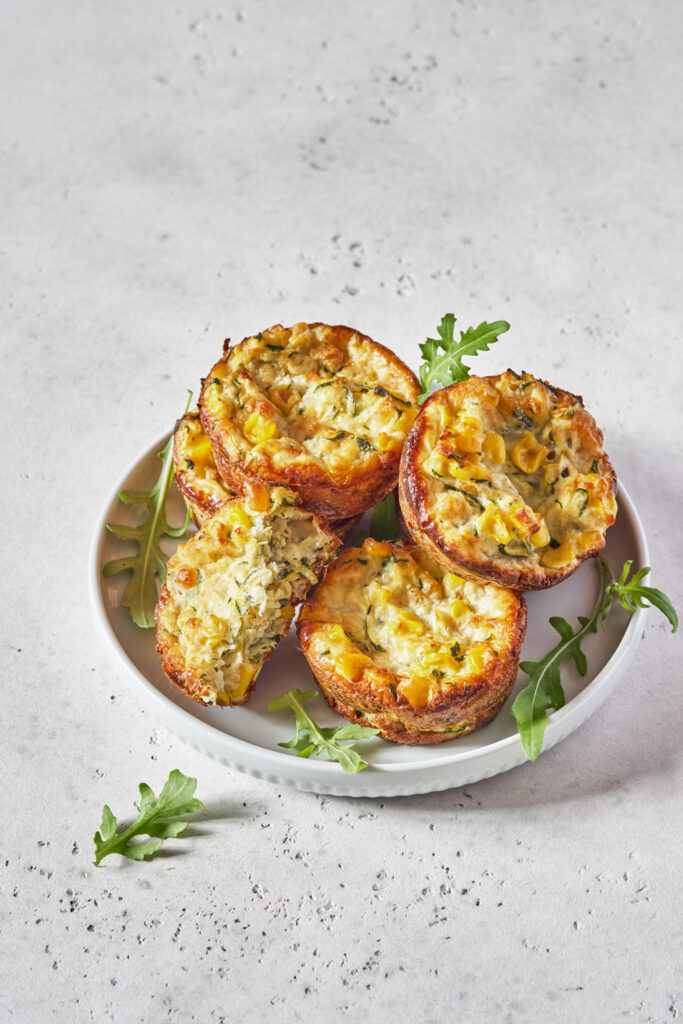 Zucchini and Corn Egg Muffins