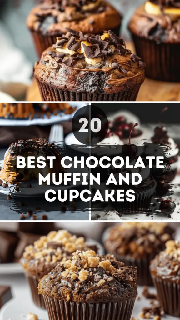 20+ Best Chocolate Muffin Recipes and Cupcakes