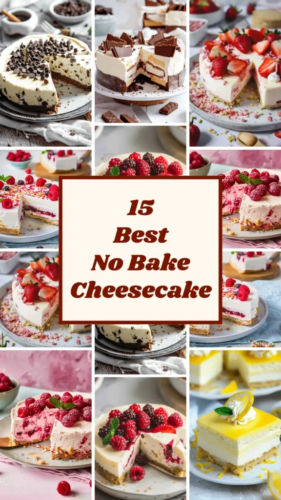 15 No Bake Cheesecake Recipes