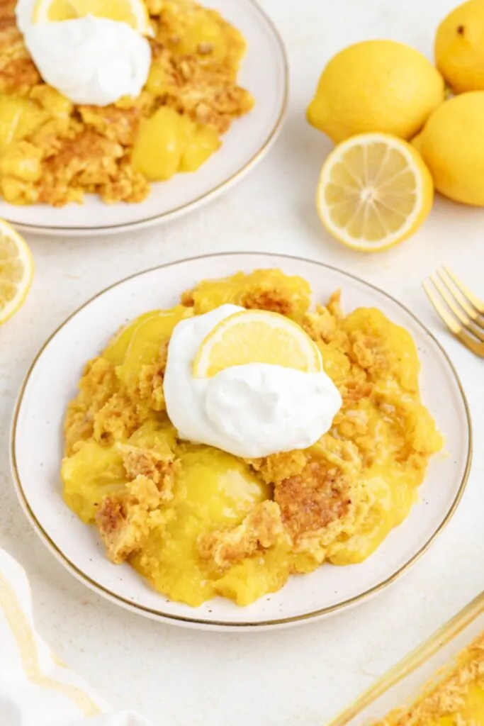 3-Ingredient Lemon Dump Cake