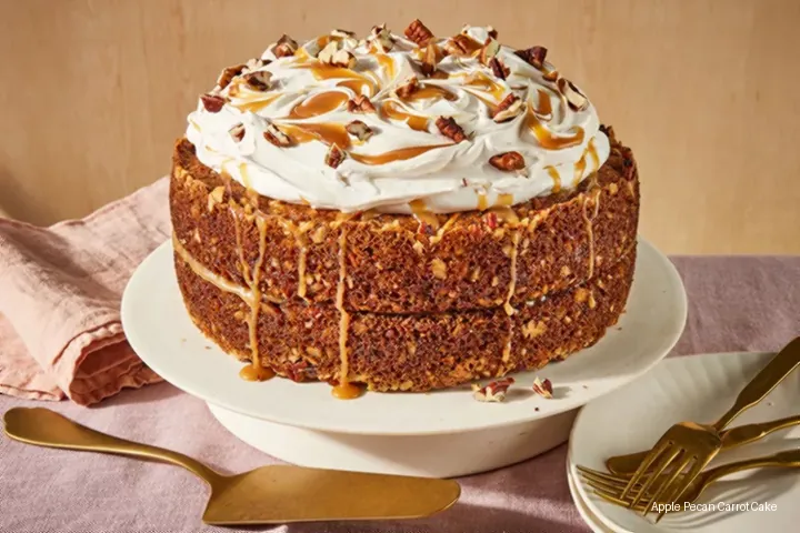 Apple Pecan Carrot Cake