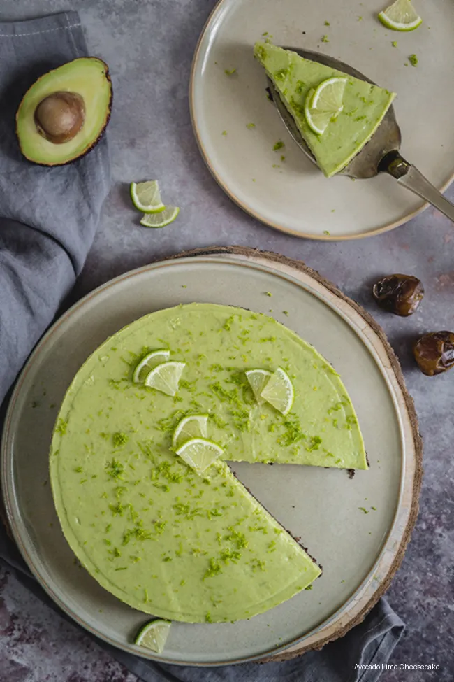 Avocado Lime Cheesecake