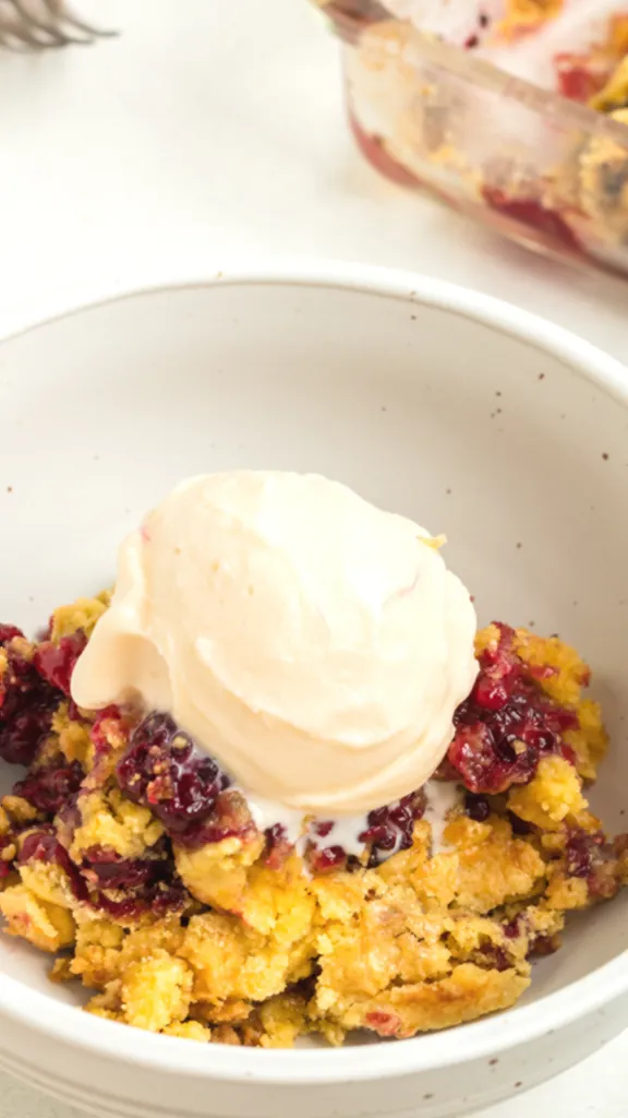 Blackberry Crumble Dump Cake