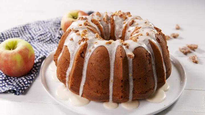 Cheesecake Stuffed Apple Cake