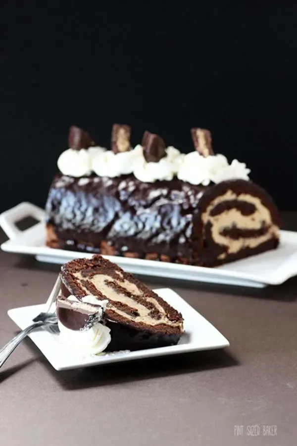 Chocolate Peanut Butter Roulade