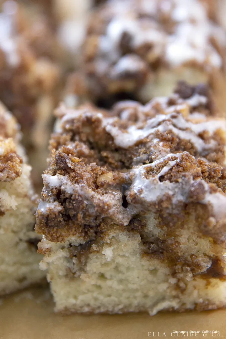 Cinnamon Streusel Coffee Cake