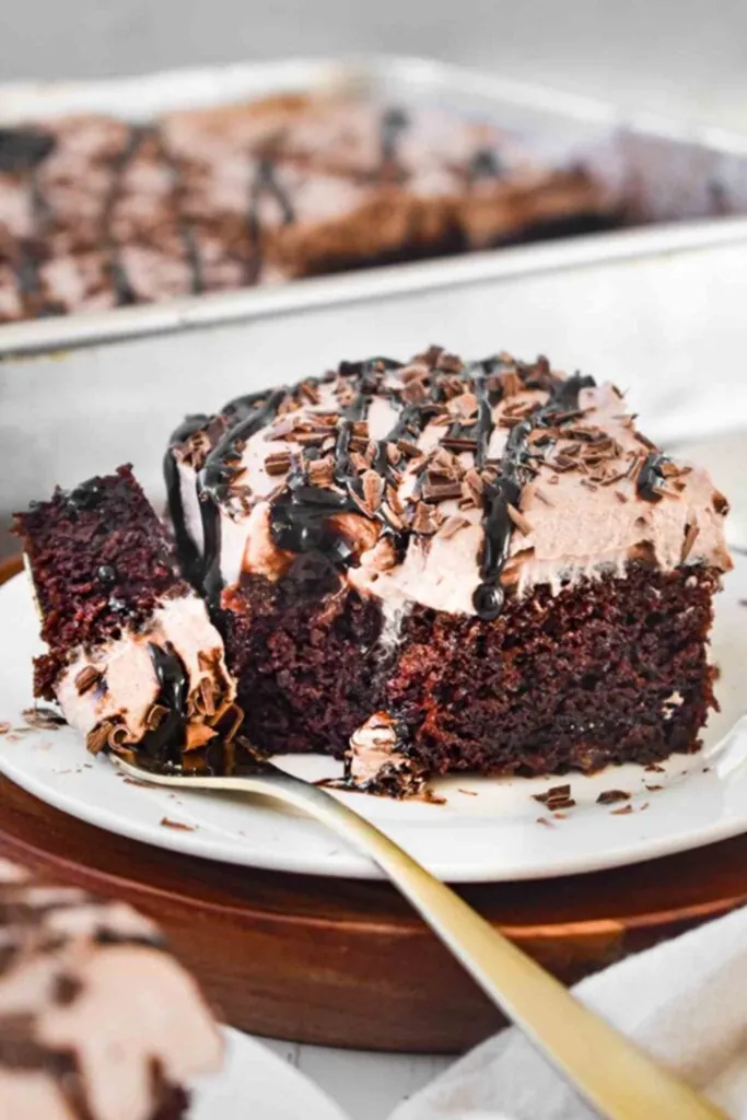 Classic Chocolate Poke Cake