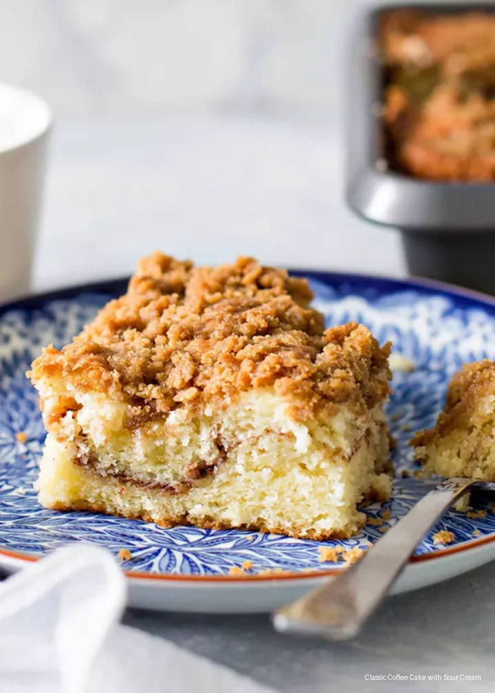 Classic Coffee Cake with Sour Cream