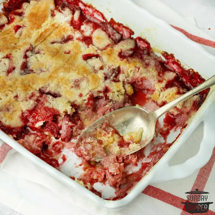 Classic Strawberry Dump Cake