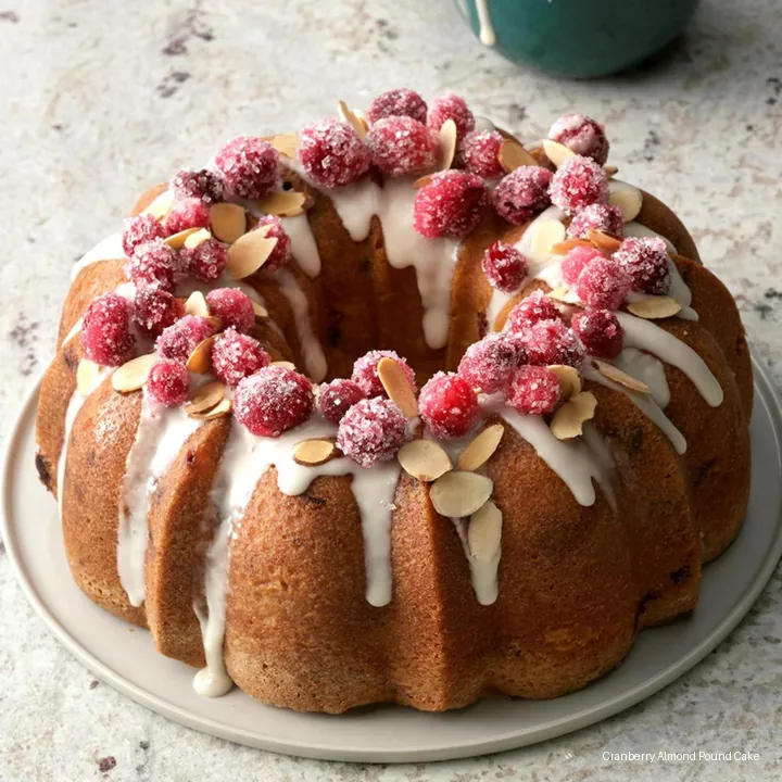 Cranberry Almond Pound Cake