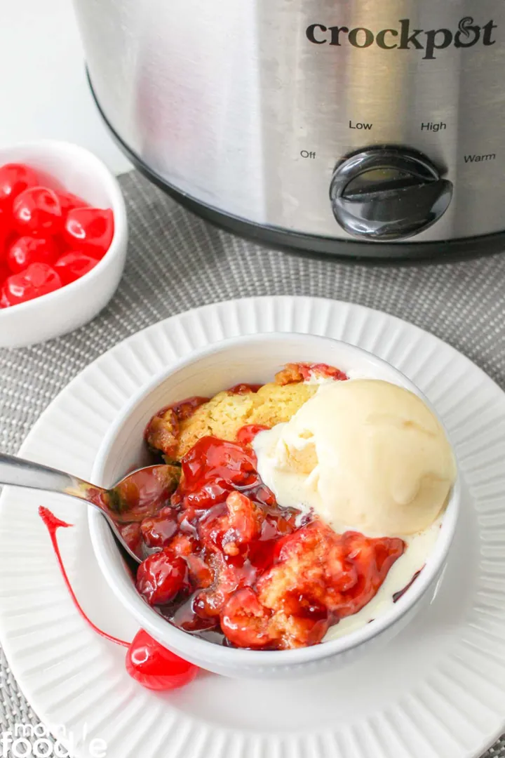 Crockpot Cherry Dump Cake