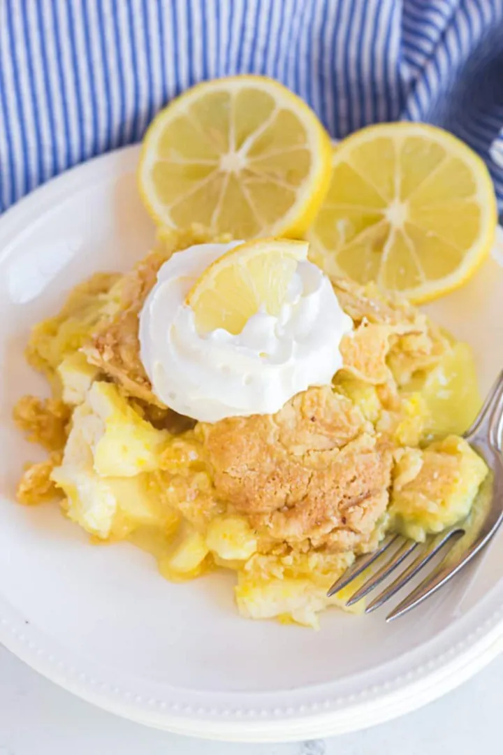 Easy Lemon Dump Cake with Cream Cheese