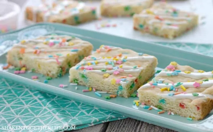 Funfetti Cookie Bars