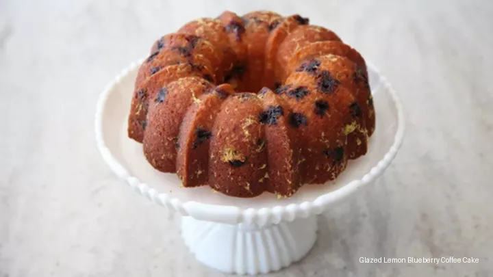 Glazed Lemon Blueberry Coffee Cake