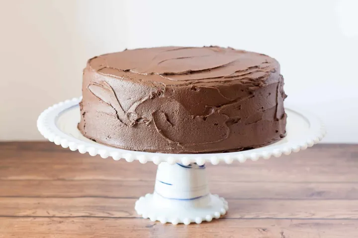 Gluten-Free Yellow Cake with Chocolate Fudge Frosting