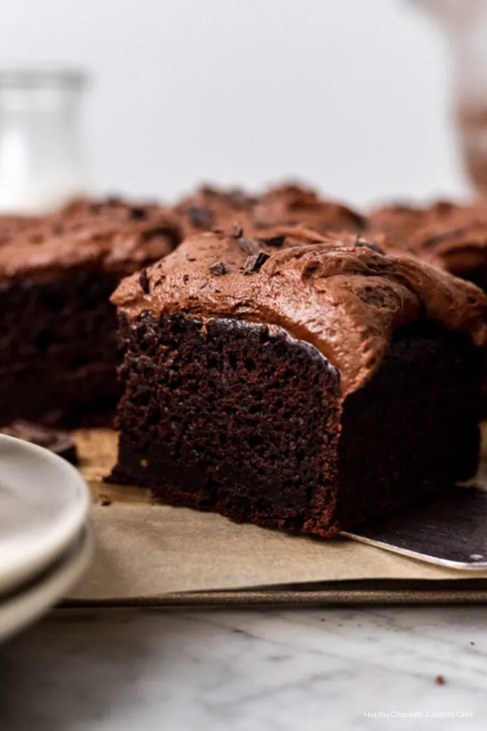 Healthy Chocolate Zucchini Cake