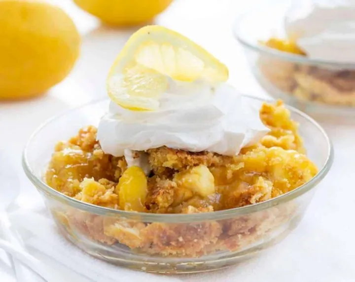 Lemon Cream Cheese Dump Cake