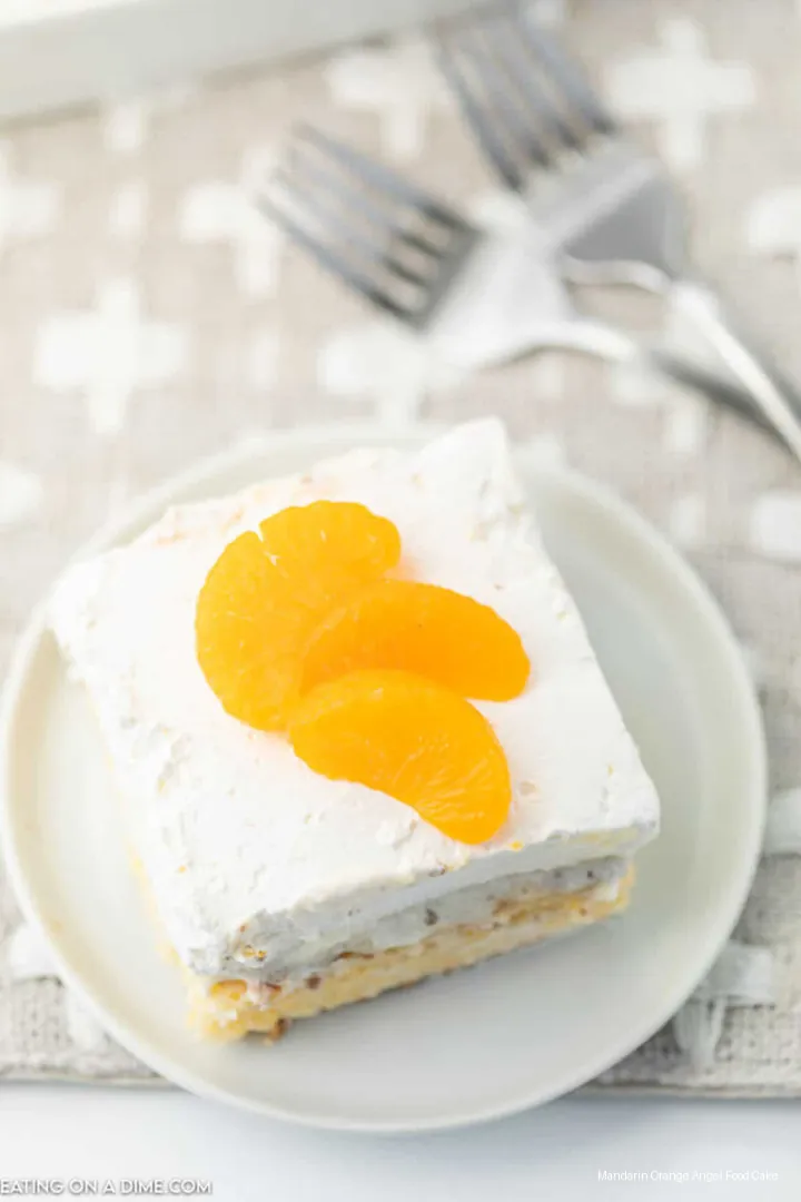 Mandarin Orange Angel Food Cake