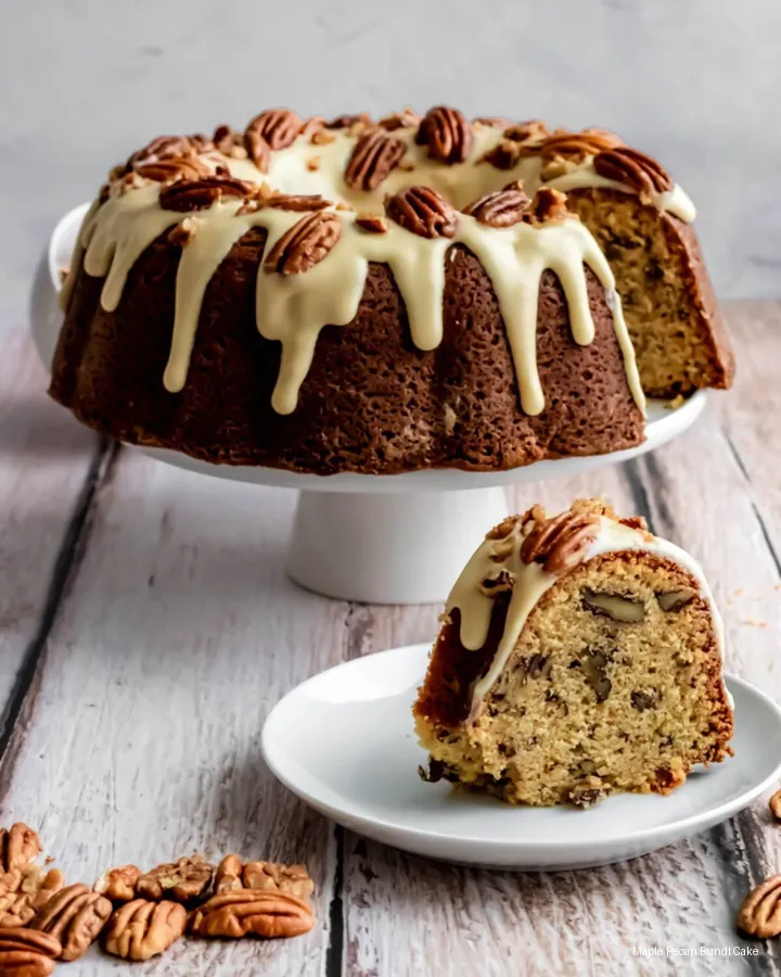 Maple Pecan Bundt Cake