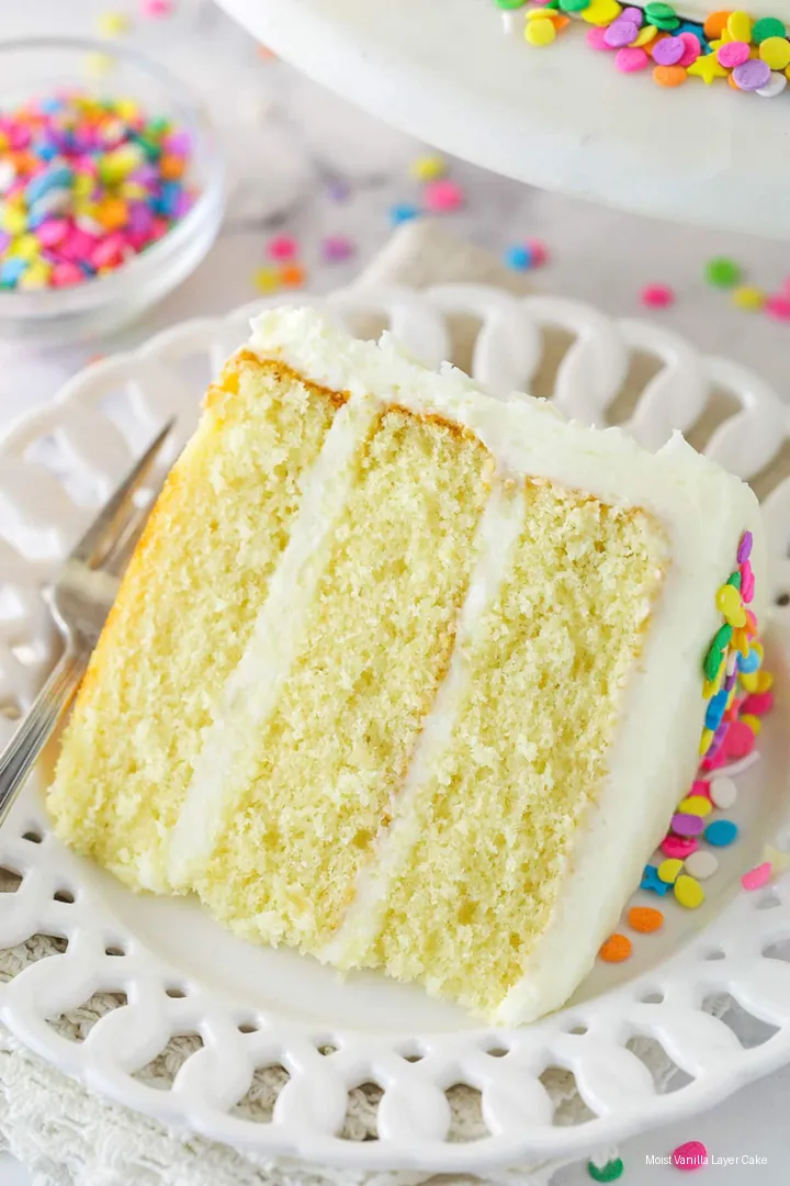 Moist Vanilla Layer Cake