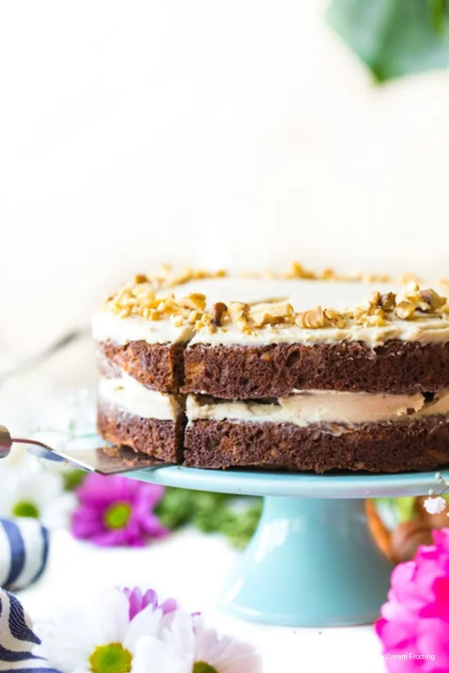 Paleo Carrot Cake with Cashew Cream Frosting