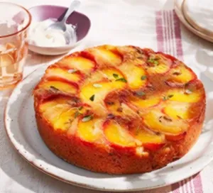 Peach Cake with Lemon and Thyme