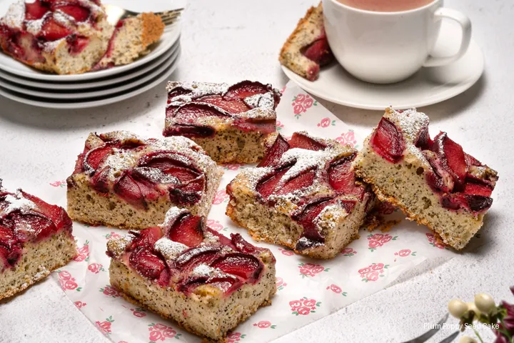 Plum Poppy Seed Cake