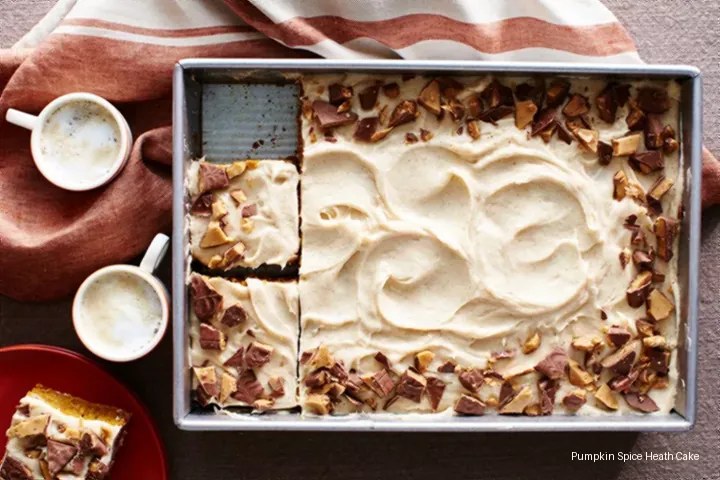 Pumpkin Spice Heath Cake