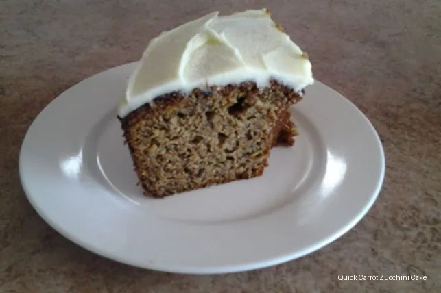 Quick Carrot Zucchini Cake