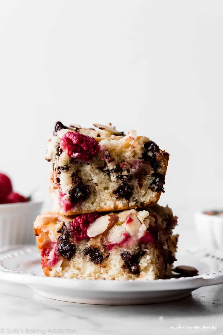 Raspberry Chocolate Coffee Cake