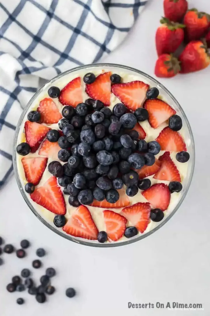 Red, White, and Blue Trifle