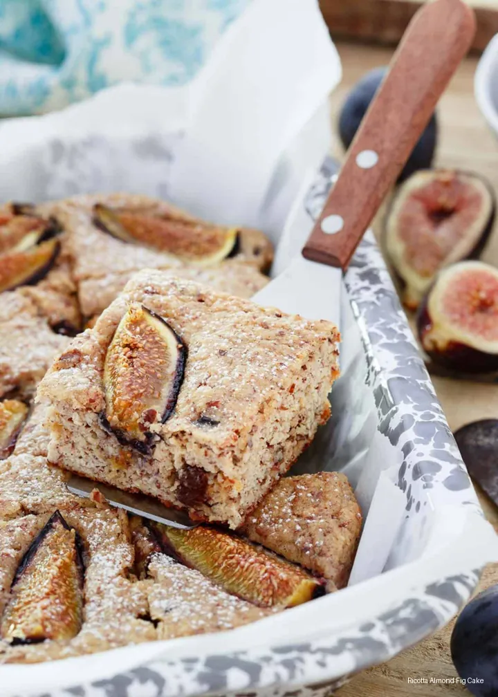 Ricotta Almond Fig Cake