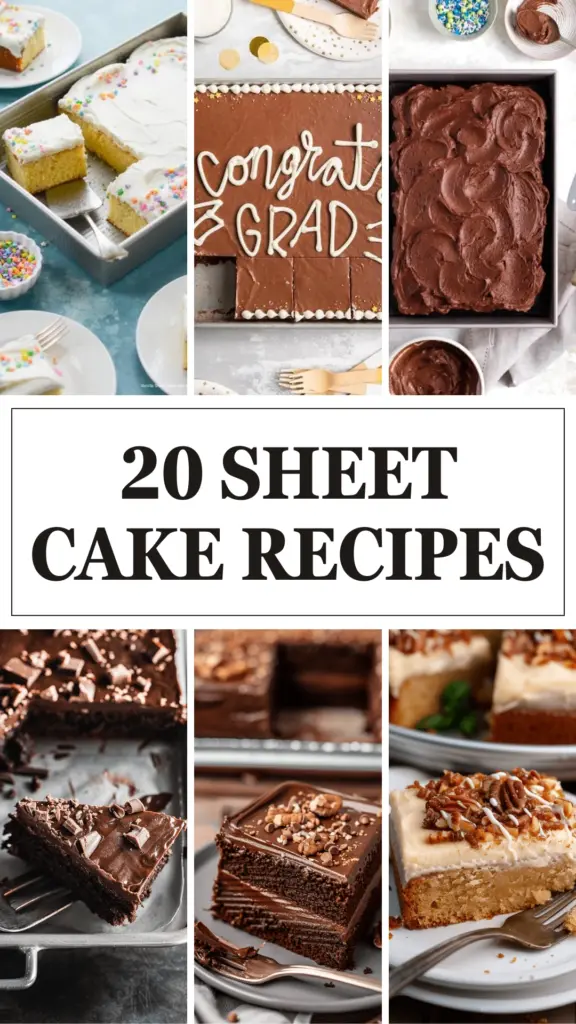 20+ Sheet Cake Recipes