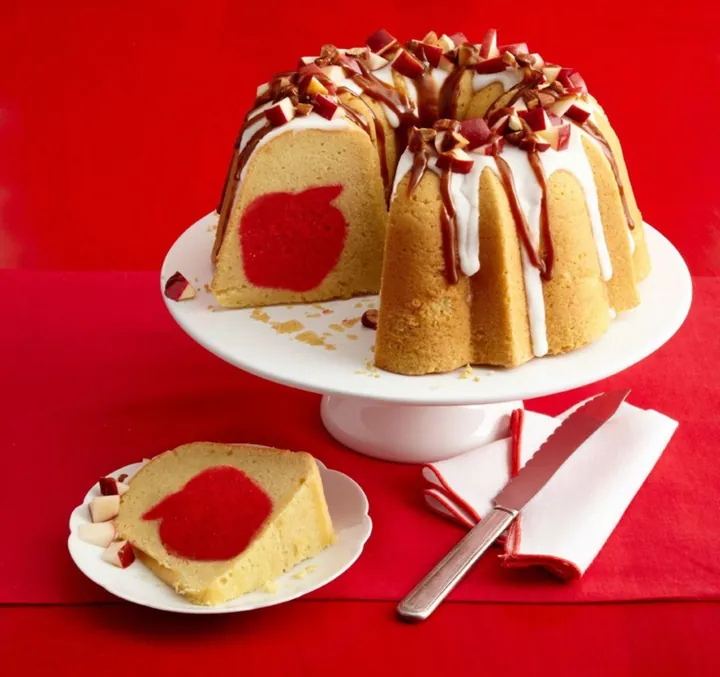 Surprise Caramel Apple Pound Cake