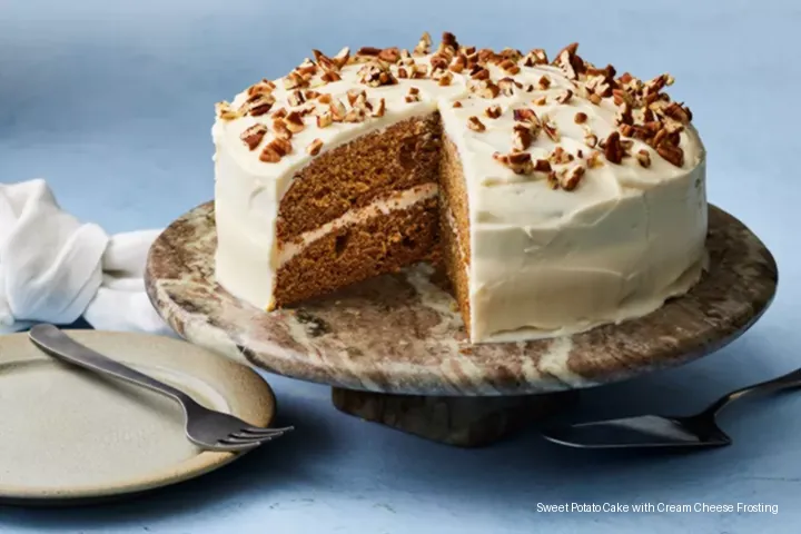 Sweet Potato Cake with Cream Cheese Frosting