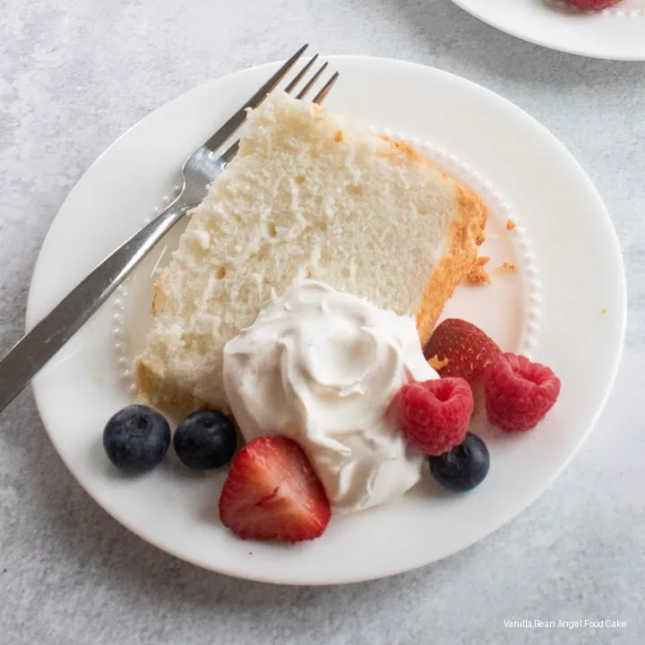 Vanilla Bean Angel Food Cake