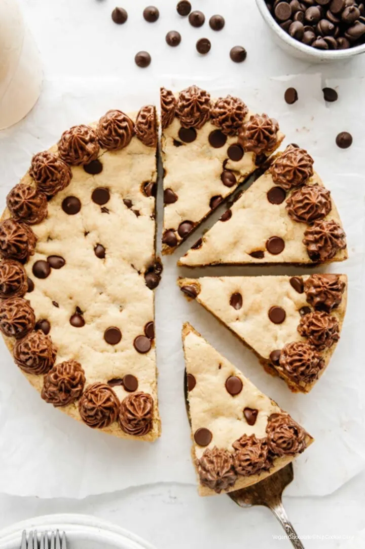 Vegan Chocolate Chip Cookie Cake