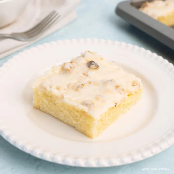 White Texas Sheet Cake