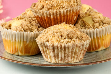 Delicious Coffee Cake Muffins on a plate