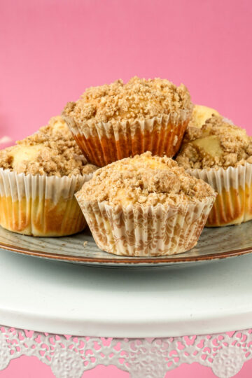 Delicious Coffee Cake Muffins on a plate