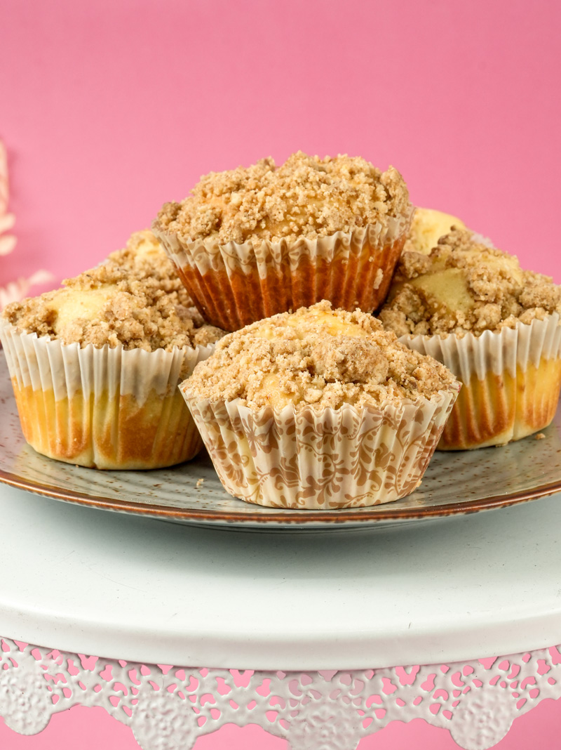 Delicious Coffee Cake Muffins on a plate