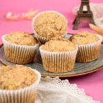 Golden brown oatmeal muffins perfect for breakfast or snack