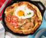 Dutch Baby Pancake with Chicken and Fried Egg
