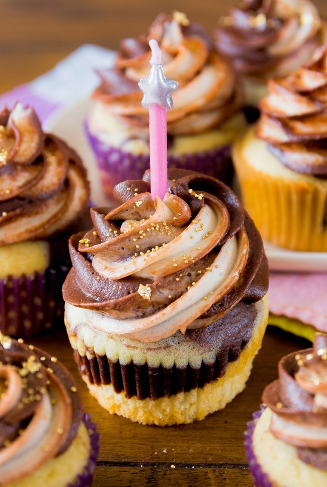 Assembly Marble Swirled Cupcakes