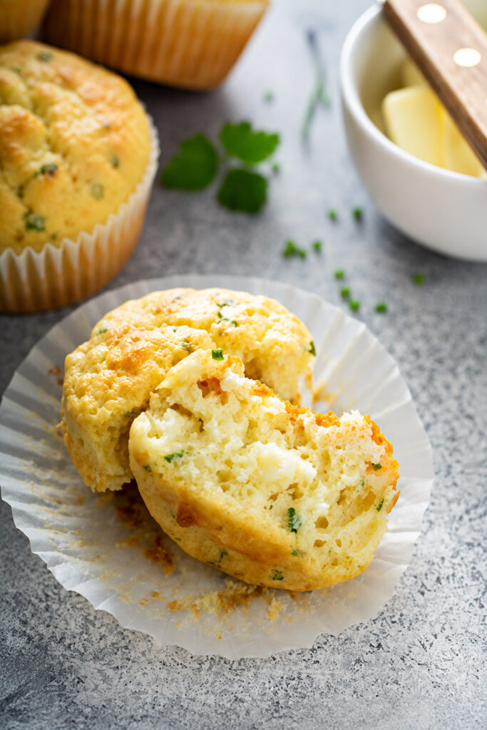 Feta ‘and’ Chive Muffins Recipe