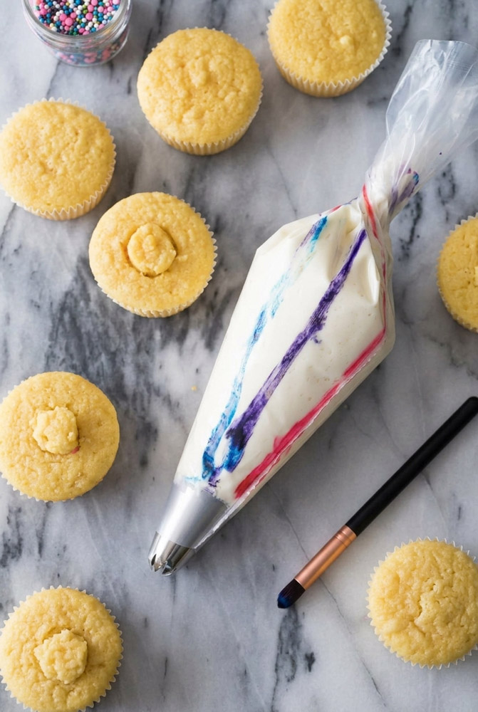 Pinata Cupcakes cream