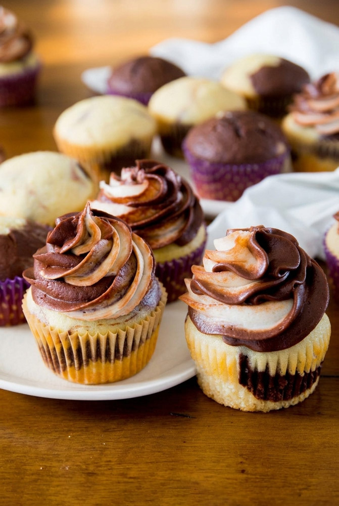 Prepare Ultimate Marble Swirled Cupcakes