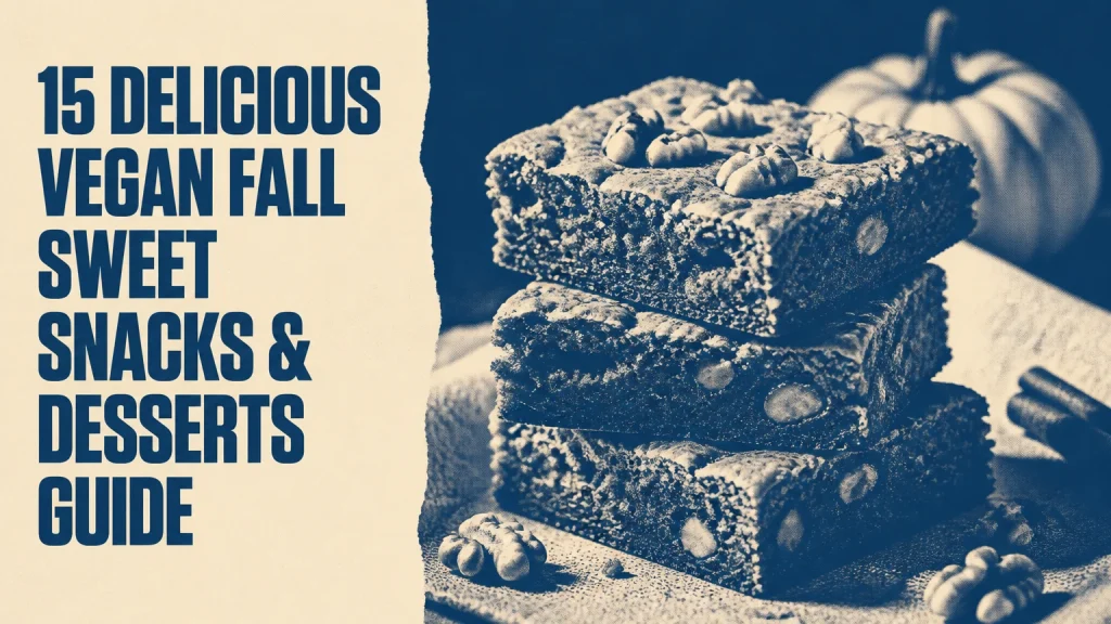 delicious vegan fall sweet snacks desserts